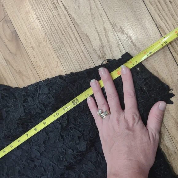 Joie Belisa black 1 shoulder lace cocktail dress $448 - Picture 10 of 12